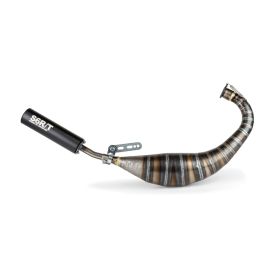 STAGE6 R/T 80 90 CC CNC SCHWARZER NIEDERDRUCKAUSPUFF FüR DERBI EBS050 / D50B.