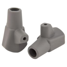 Scarpette cavalletto PREMIUM QUALITAT D.16mm in gomma grigio RAL 7037 per Lambretta 125 LI