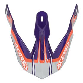 Lila/Graue ACERBIS-Visier für LINEAR-Helm