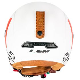Casco Omologato Sci e E-Bike CGM 801C EBI SVIZZERA Bianco Rosso Opaco