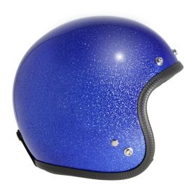 Jethelm 70'S Metalflake blau
