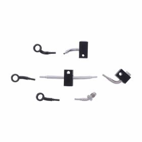 JMP 4 Stahlbremsleitungen HBF-2019-V-MBK Schwarz für Honda CB 650 FA ABS