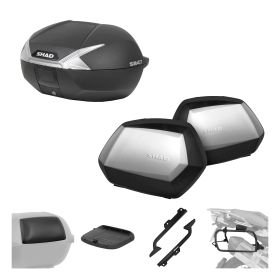 SHAD Complete kit SH47 white and SH35 black for HONDA CB 500 X / NX 500