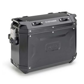Valise latérale droite KAPPA K’VOYAGER aluminium noir 37L