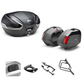 GIVI V47 TECH Top-Case-Kit V35 Smoke Rot 47/35L für YAMAHA