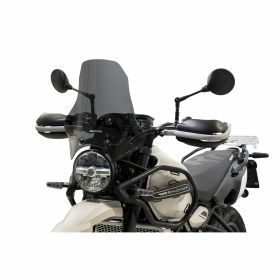 Cupolino medio ISOTTA Fumè scuro 420x350 attacchi inclusi per ROYAL ENFIELD himalayan