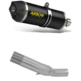 ARROW Race-Tech Slip-On Auspuff Dunkel Aluminium Carby Kappe Anschluss für HONDA CB 300 R