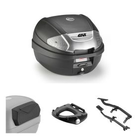 GIVI E300NT2B Schwarz Rauch Topcase Kit 30L für HONDA CB HORNET