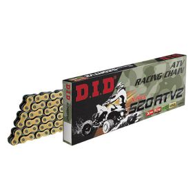 DID Transmission Kit Open Chain ATV2 Gold 114 Links 520 Black Sprocket 49z 13z Pinion