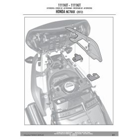 Kit montaggio telai laterali GIVI 1111KIT senza portapacchi