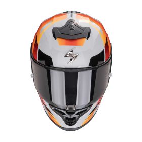 Casco integrale Scorpion EXO-R1 EVO II AIR Adrenaline grigio arancio