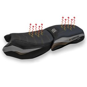 Seat cover Heating comfort GRG with logo for BMW r 1250 gs adventure