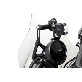 Staffa portanavigatore ISOTTA nero testurizzato per ROYAL ENFIELD himalayan
