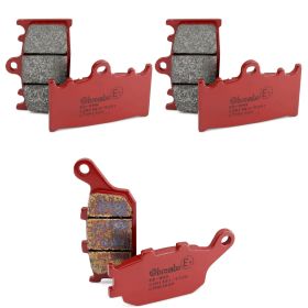 Kit pastiglie freno BREMBO 2 coppie anteriori 07KA13SA e 1 coppia posteriore 07HO36SP