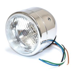 Faro anteriore Sgr cromato D.108mm lampada h4 60/55w
