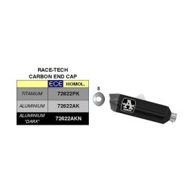 ARROW Race-Tech Auspuff Aluminium Dunkler Schalldämpfer und Sammler für SUZUKI V-Strom 650