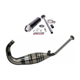 Marmitta completa GIANNELLI stradale 2T silenziatore in carbonio per Aprilia RS 50