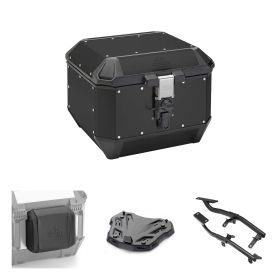 GIVI TREKKER ALASKA 44L Schwarzes Topcase-Kit für KAWASAKI Z900
