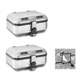 GIVI TREKKER DOLOMITI Aluminum Luggage Pair 30L for MORINI X-CAPE