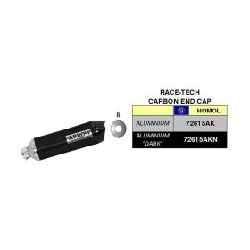 ARROW Race Tech Slip-On Rennschalldämpfer Dunkel Aluminium Verbindung BMW G 650 GS Sertao