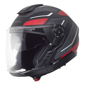 Casque jet SCHUBERTH J2 Sigma rouge noir