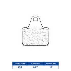 Plaquettes de frein avant de course CL BRAKES 1075C60