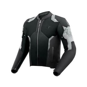 REBELHORN JAX Black/Grey Motorcycle Jacket for Men