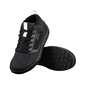 LEATT 3.0 Flat MTB Shoes Black Medium Stiffness RideGrip Pro Rubber