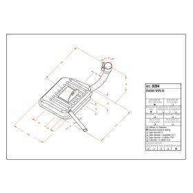Échappement complet Sito 0204 pour Vespa GL