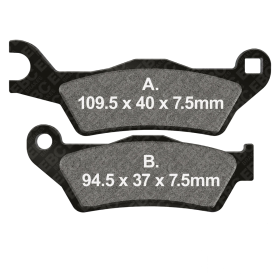 EBC SFA732 Brake Pads for Piaggio TPH 50