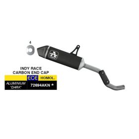ARROW genehmigte Slip-On Auspuff Indy Race schwarze Alu-Carbon-Kappe Voge Valico 625DSX