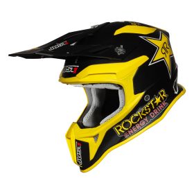 CASQUE TOUT TERRAIN JUST1 J18 MIPS ROCKSTAR JAUNE / NOIR MAT