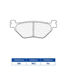 CL BREMSEN Hintere Bremsbeläge Paar gesinterte Verbindung für YAMAHA