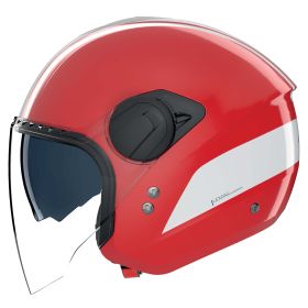 Casco jet urbano NOLAN N20-2 Visor Dolce Vita 349 rosso bianco