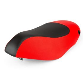 STR8 schwarz/rot Sitz für Piaggio Zip