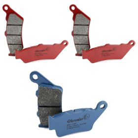 Kit de plaquettes de frein BREMBO 2 paires avant 07BB03SA et 1 arrière 07BB02CC pour BMW