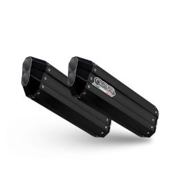 GPR Hyper Sonic Double Slip-On Exhaust titanium approved black for BMW K 1600 GTL