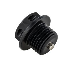 Vis de respiration d'huile SIP M16x1,5mm en aluminium noir mat pour Lambretta 125 LI