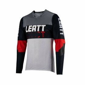 LEATT Gravity 4.0 MTB Trikot Langarm Rot Dehnbares und Belüftetes Material