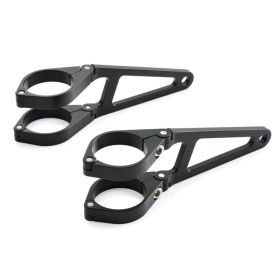 Supporto lampada DAYTONA 41mm lungo alluminio nero