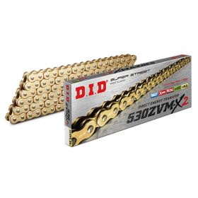 Kit trasmissione DID catena oro 108 maglie p530 corona in acciaio 40 e pignone 15