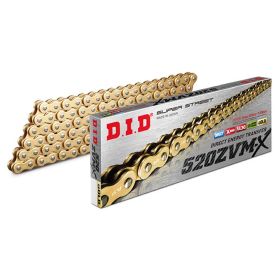 CATENA TRASMISSIONE DID 520 ZVMX GOLD & GOLD 116 MAGLIE CON GIUNTO A RIVETTO ZJ