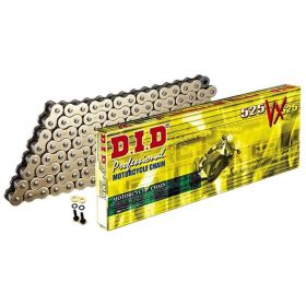 CATENA TRASMISSIONE DID 525 VX GOLD & BLACK 96 MAGLIE CON GIUNTO A RIVETTO ZJ