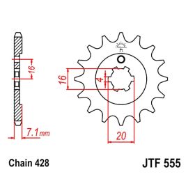 KETTEN DID 428HD VORNE 14 RITZEL 48 STS