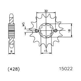 CATENA DID 428HD PIGNONE 13 CORONA 60 STS