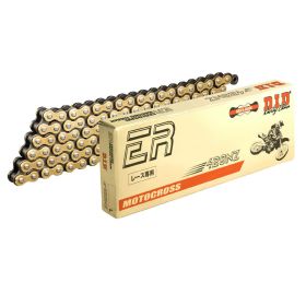 DID NZ open chain 128 links 428 gold-black with clip closure