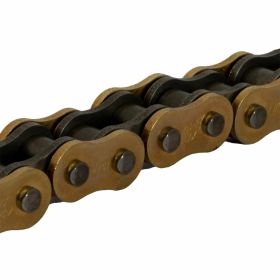 Catena DID X-Ring VX aperta 144 maglie 428 oro-nero con clip chiusura