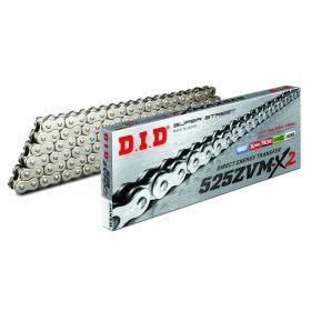 Catena trasmissione DID X-Ring 525ZVMX2/114 argento giunto a rivetto