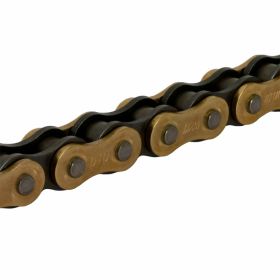 Catena DID DZ2 aperta 106 maglie 520 oro-nero con clip chiusura
