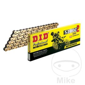 CHAÎNE DE TRANSMISSION DE MOTO DID 520DZ2GBX118RB STANDARD CLIP